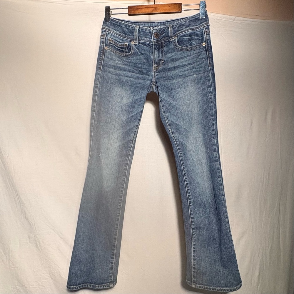 American Eagle Kick Boot Stretch Jeans Women’s 4 Short Blue Bootcut